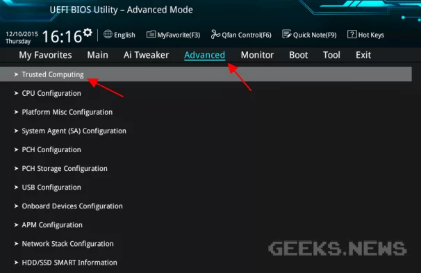 Види TPM модулів від ASUS