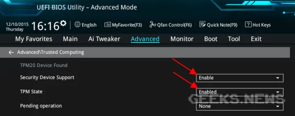 Види TPM модулів від ASUS