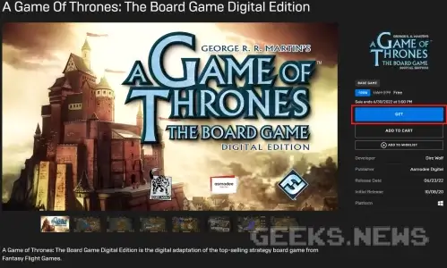 Як отримати A Game Of Thrones: The Board Game безкоштовно