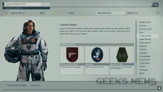 Крафт, прокачка навичок та створення персонажа у Starfield