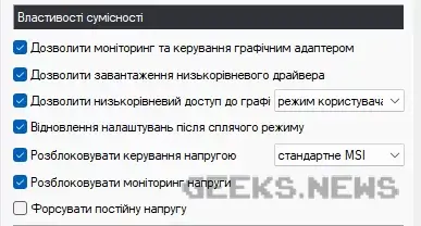 Андервольтинг відеокарти від Nvidia