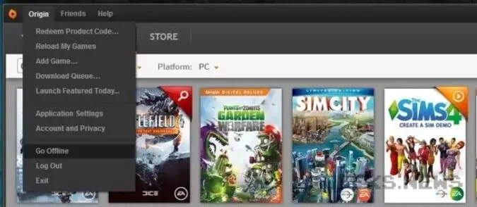 Як грати в ігри з Origin та EA App без інтернету