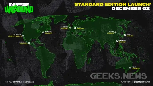 Дата виходу Need For Speed Unbound