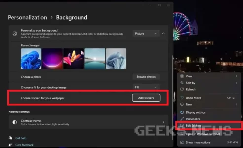 Як додати стікери на робочий стіл у Windows 11