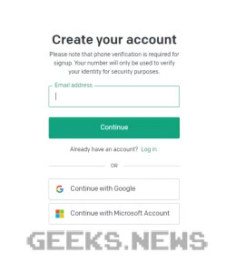 Реєстрація на сайті Open AI