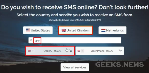 Реєстрація на сайті Open AI