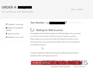 Реєстрація на сайті Open AI