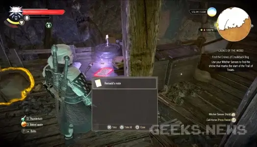 Де знайти листи Рейнальда у грі Відьмак 3